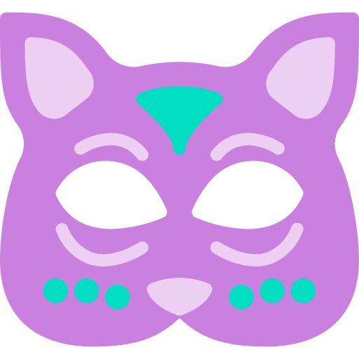 katten masker Berkahicon Flat icoon
