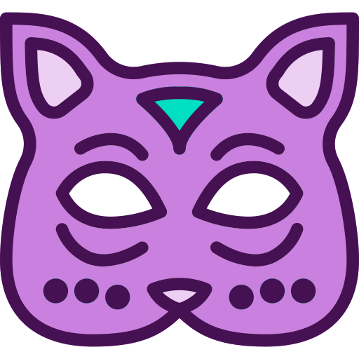 masque de chat Berkahicon Lineal Color Icône