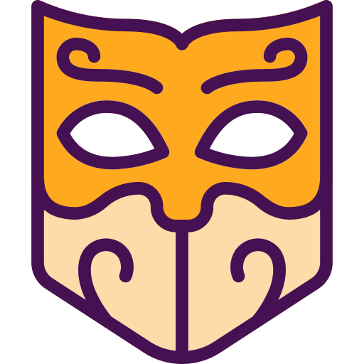 Máscara de carnaval Berkahicon Lineal Color icono