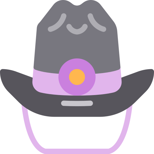 cowboyhoed Berkahicon Flat icoon