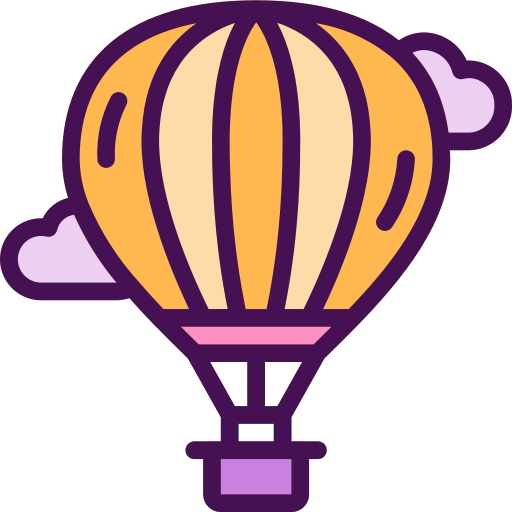heteluchtballon Berkahicon Lineal Color icoon