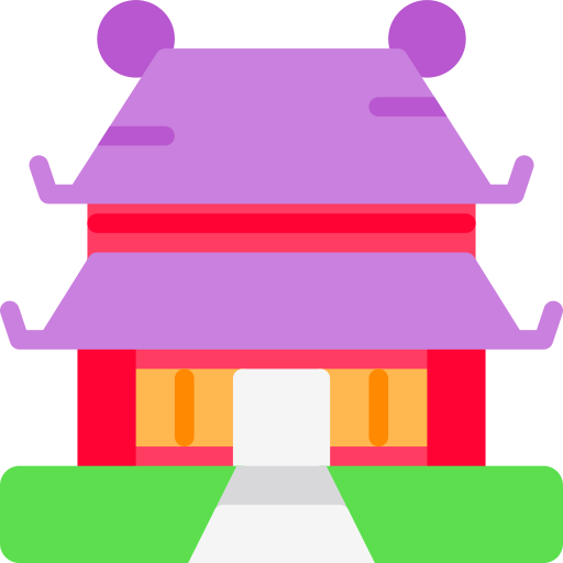 chiński dom Berkahicon Flat ikona