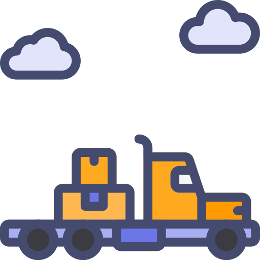 貨物トラック Berkahicon Lineal Color icon