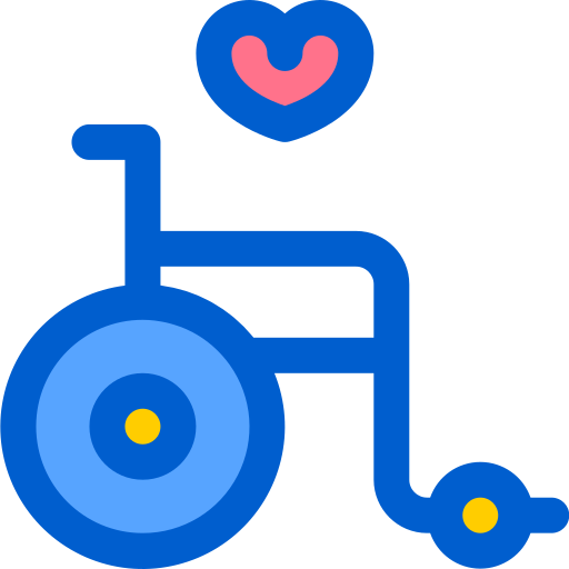 Cadeira de rodas Berkahicon Lineal Color Ícone