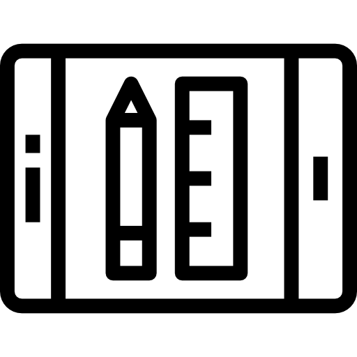 태블릿 Detailed Straight Lineal icon