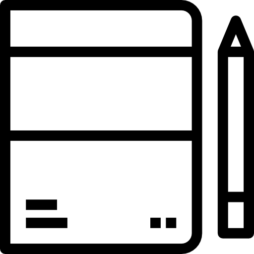 Notebook Detailed Straight Lineal icon