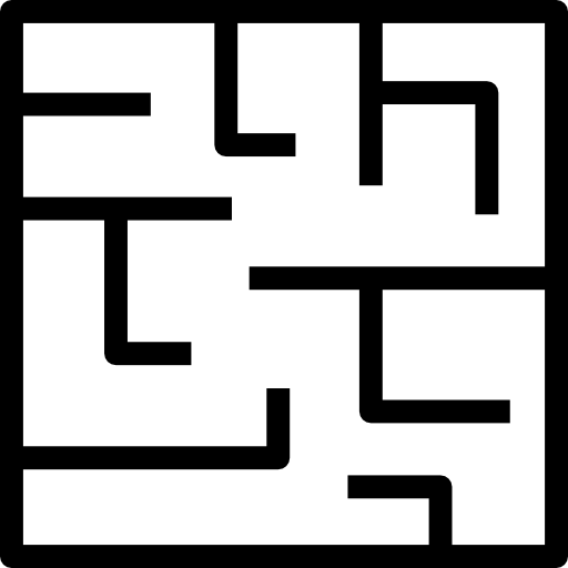 labirynt Detailed Straight Lineal ikona