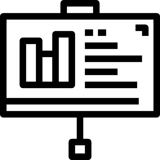 presentazione Detailed Straight Lineal icona