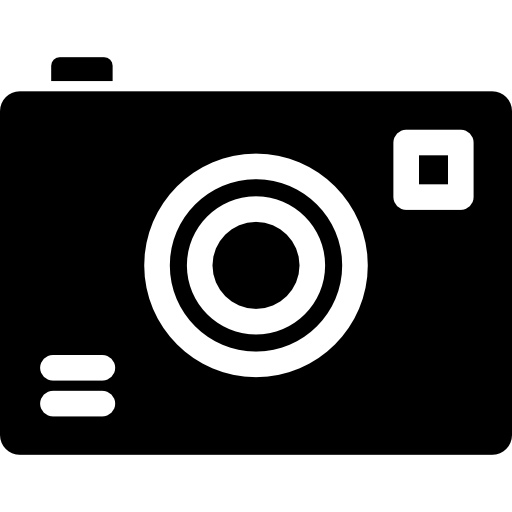 kamera Basic Rounded Filled ikona