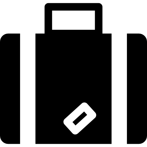 maleta Basic Rounded Filled icono