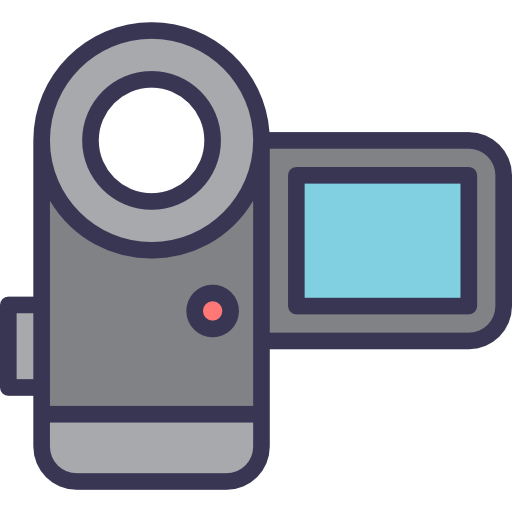 camcorder Others Light Flat border icon