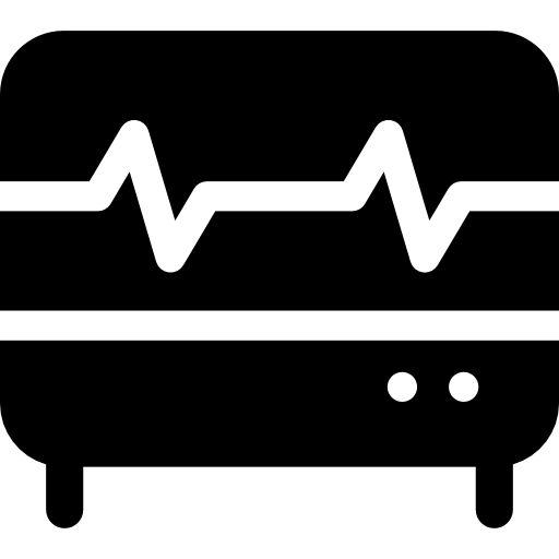 Cardiogram Curved Fill icon