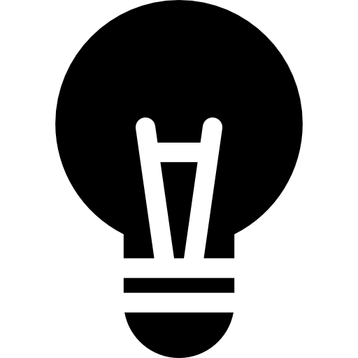 電球 Curved Fill icon