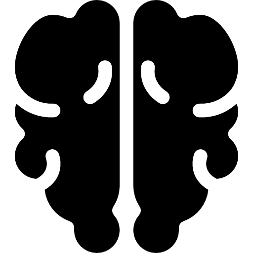 Brain Curved Fill icon