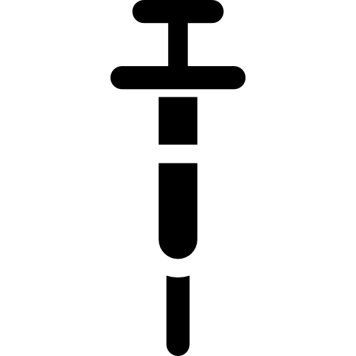 Syringe Curved Fill icon