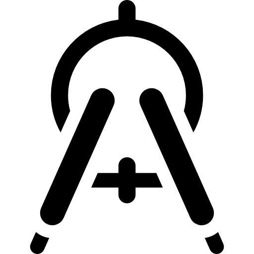 brújula Curved Fill icono