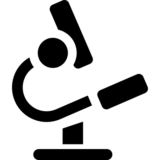 Microscope Curved Fill icon