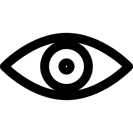ojo Basic Rounded Lineal icono