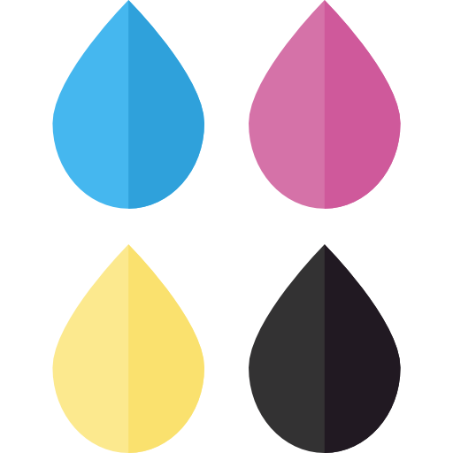 Cmyk Basic Straight Flat icon