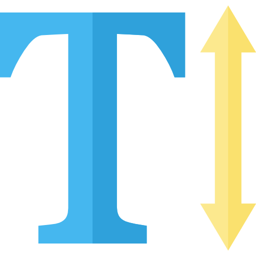 testo Basic Straight Flat icona