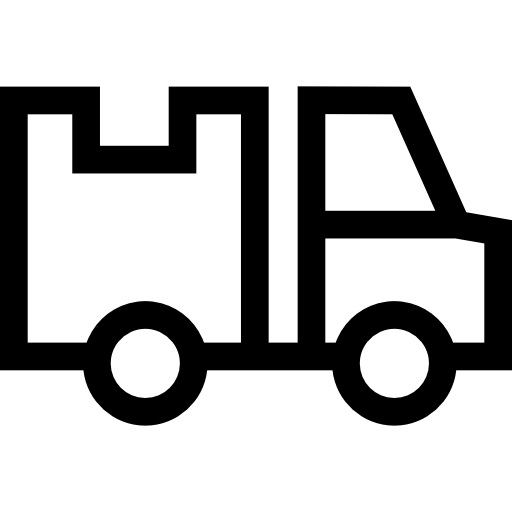 ciężarówka dostawcza Basic Straight Lineal ikona