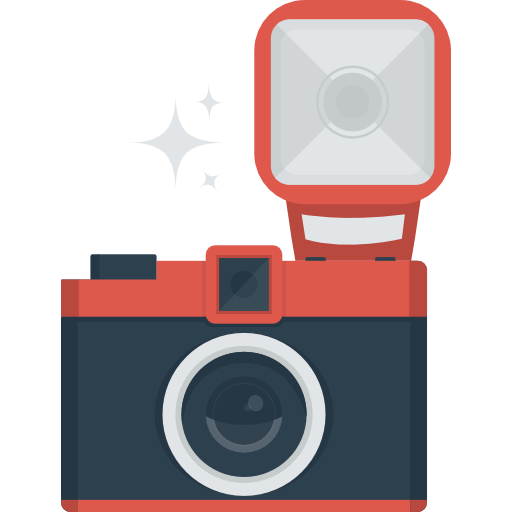 aparat fotograficzny Flaticons Flat ikona