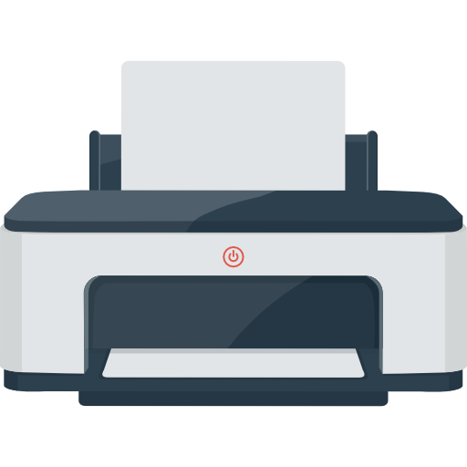 stampante Flaticons Flat icona