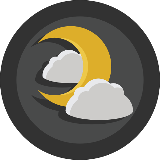 月 Flaticons Flat Circular icon