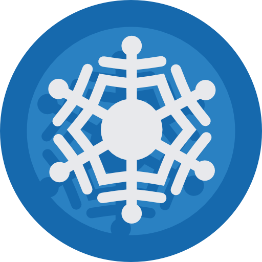 nieve Flaticons Flat Circular icono