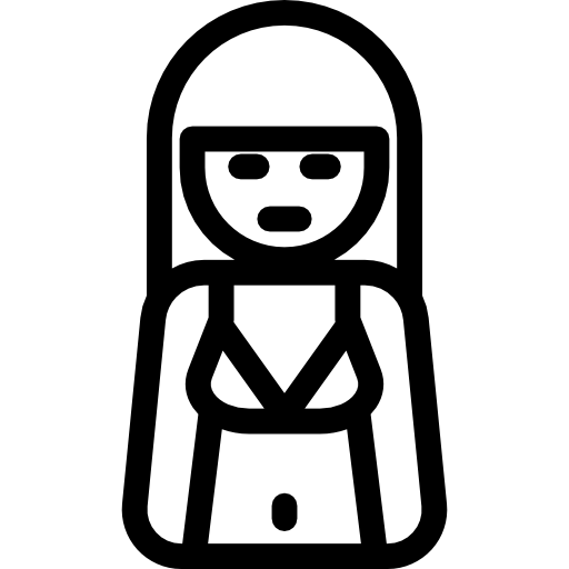 donna Basic Rounded Lineal icona