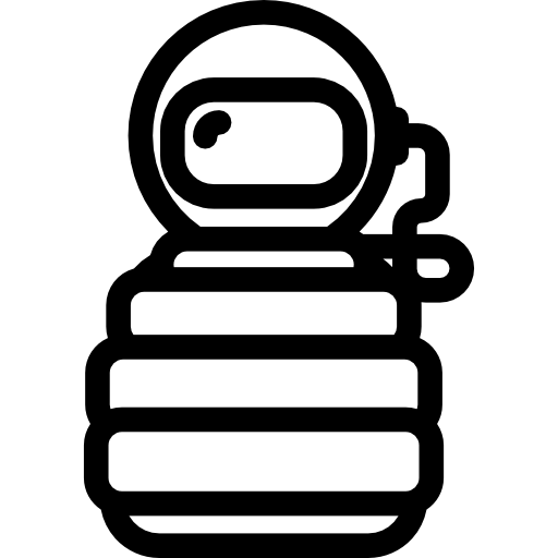 astronauta Basic Rounded Lineal icono