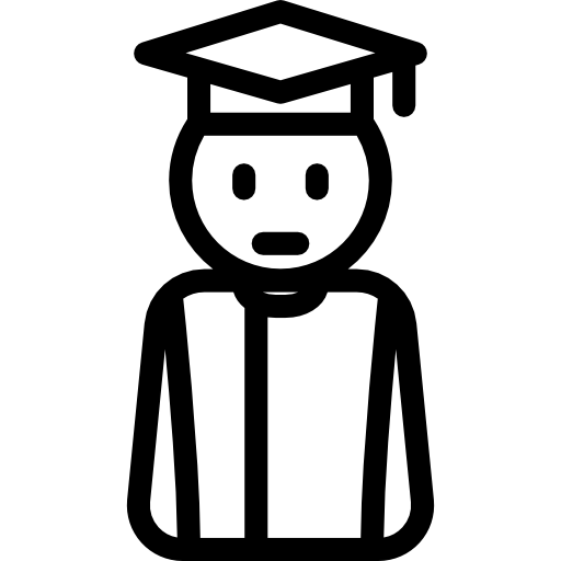 graduado Basic Rounded Lineal icono