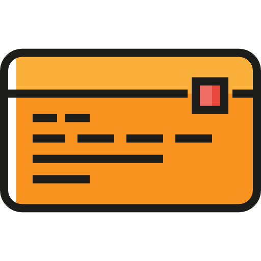 tarjeta de crédito Detailed Straight Lineal color icono