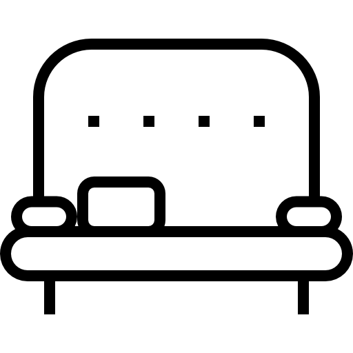 sofa Detailed Straight Lineal ikona
