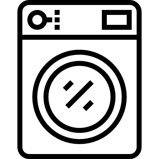 세탁기 Detailed Straight Lineal icon