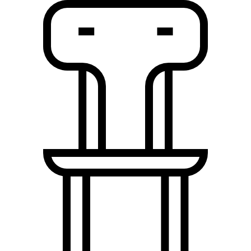 krzesło Detailed Straight Lineal ikona