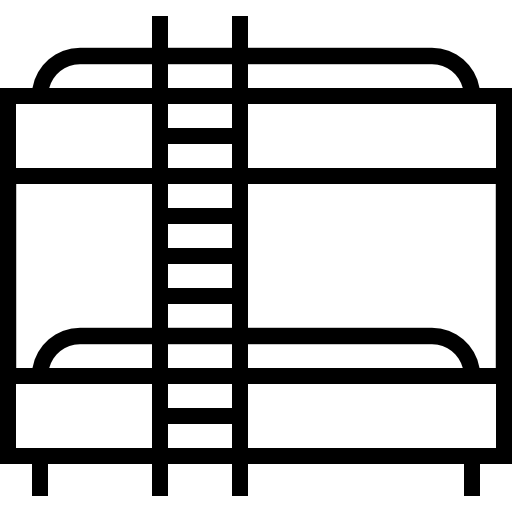 Łóżko Detailed Straight Lineal ikona