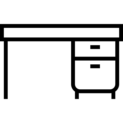 escritorio Detailed Straight Lineal icono
