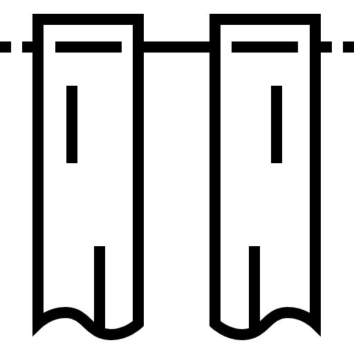 커튼 Detailed Straight Lineal icon