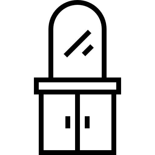 Łazienka Detailed Straight Lineal ikona