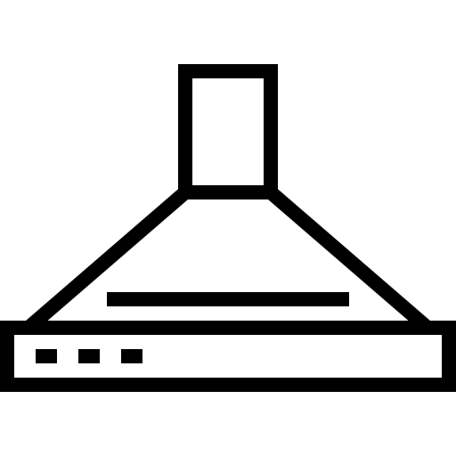 campana extractora Detailed Straight Lineal icono