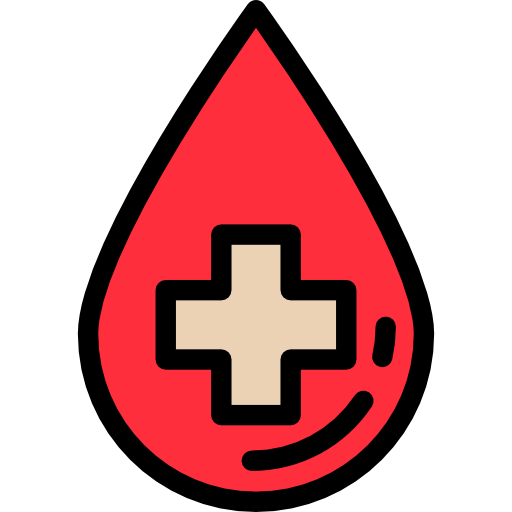 donación de sangre Detailed Rounded Lineal color icono