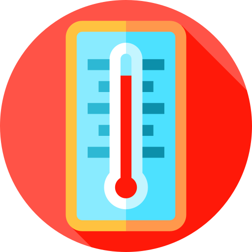 Thermometer Flat Circular Flat icon