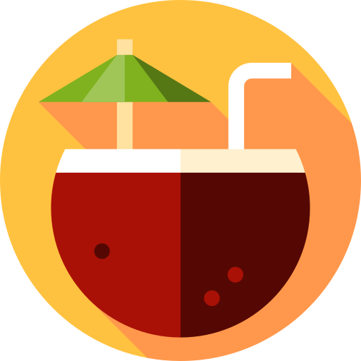 Cocktail Flat Circular Flat icon