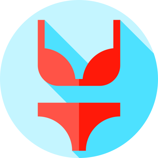bikini Flat Circular Flat icona