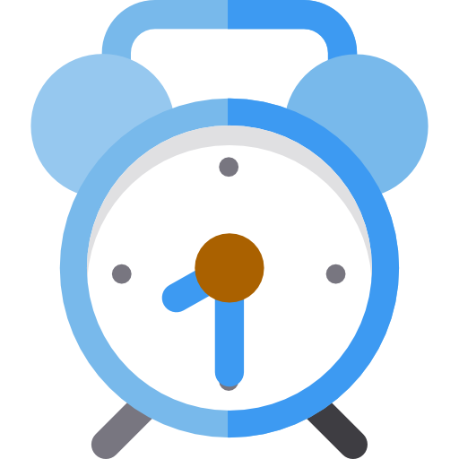 Alarm clock Basic Rounded Flat icon