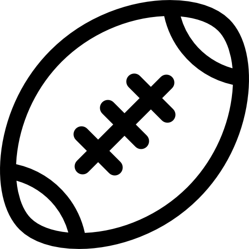 미식 축구 Basic Rounded Lineal icon