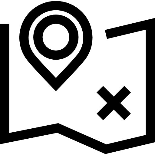 mapa Basic Straight Lineal icono