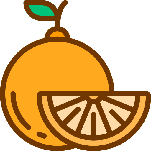 апельсин Berkahicon Lineal Color иконка