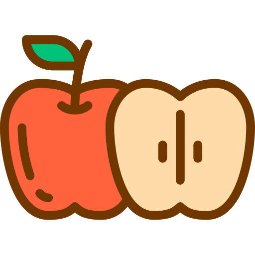 яблоко Berkahicon Lineal Color иконка